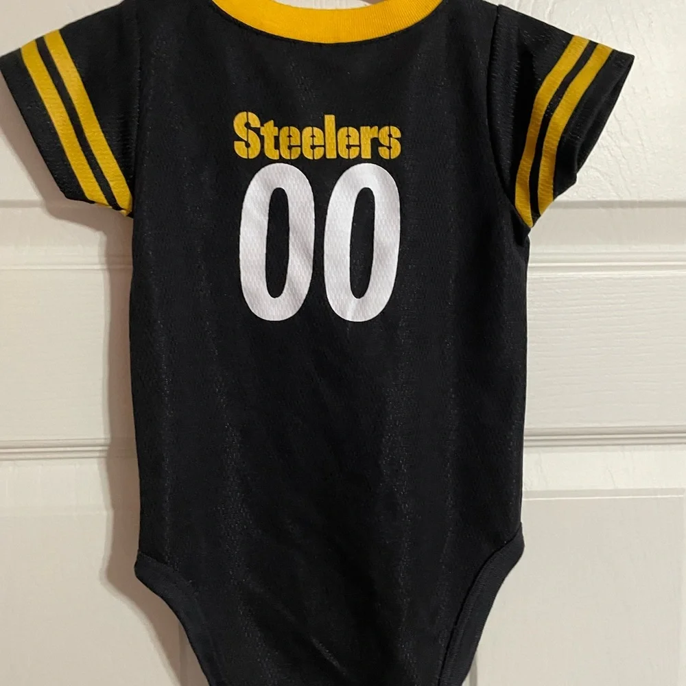 Steelers Jersey Onesie - Picture 3 of 3